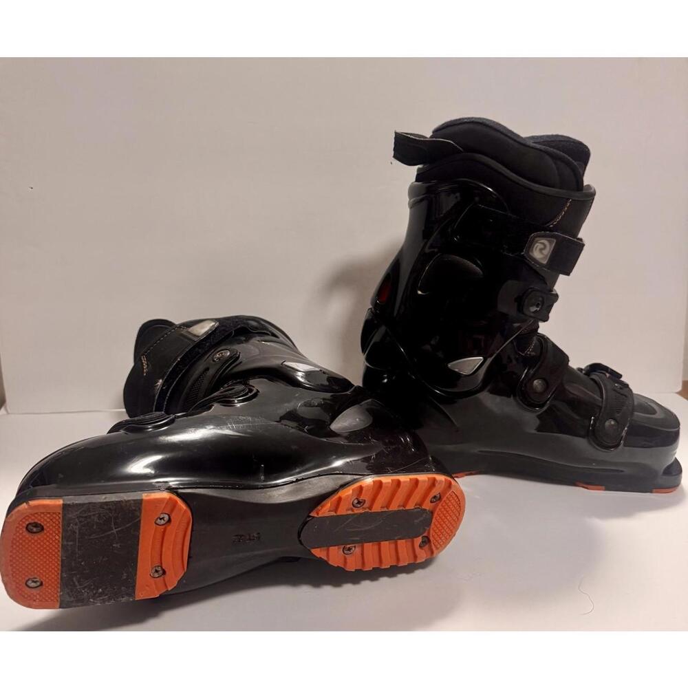 Rossignol Soft Ski Boots Size 24 - 24.5 US 7.5- 8 Black 4 Buckle Alpine Downhill - Picture 4 of 9